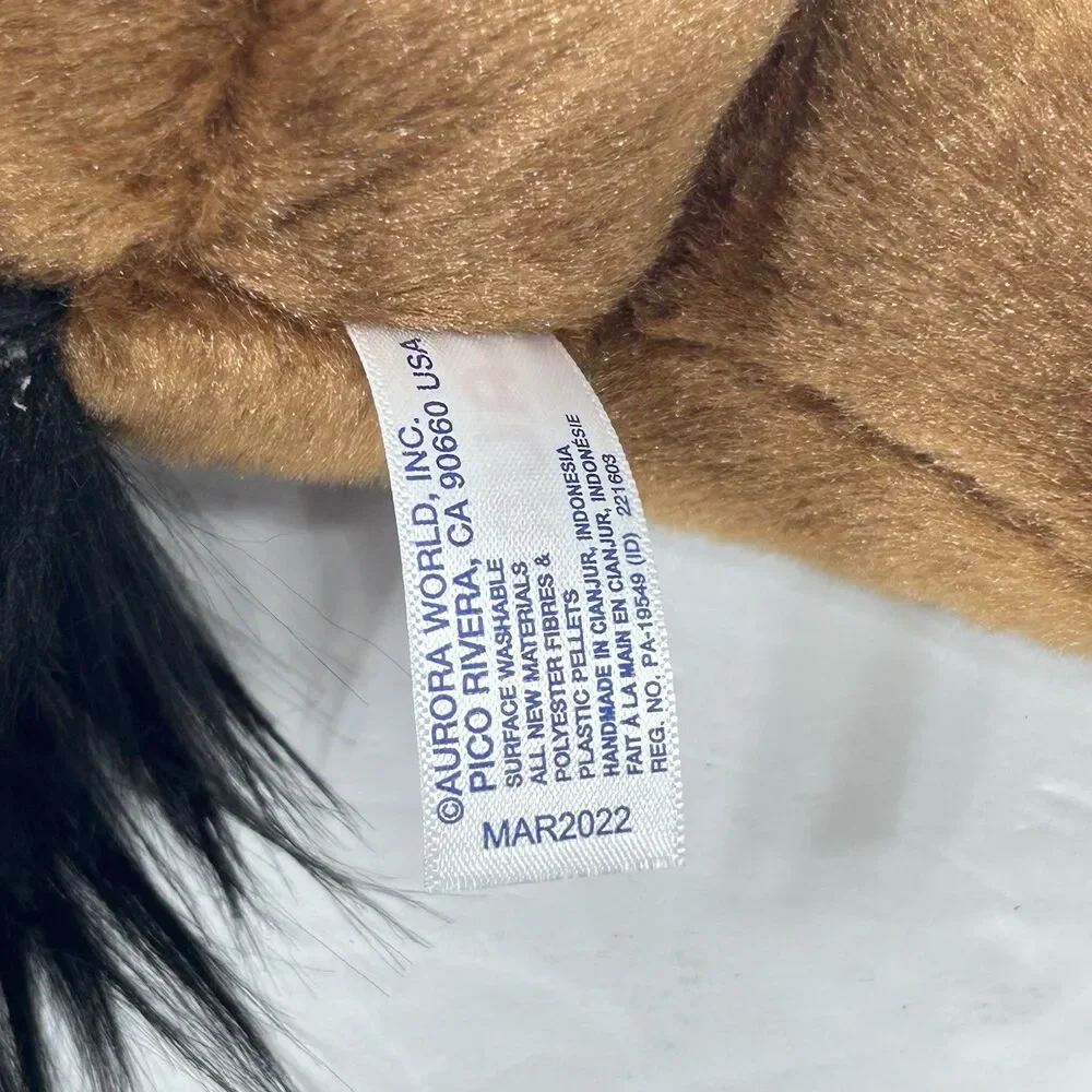 Aurora World Clydesdale Horse Pony Fancy Brown White 12